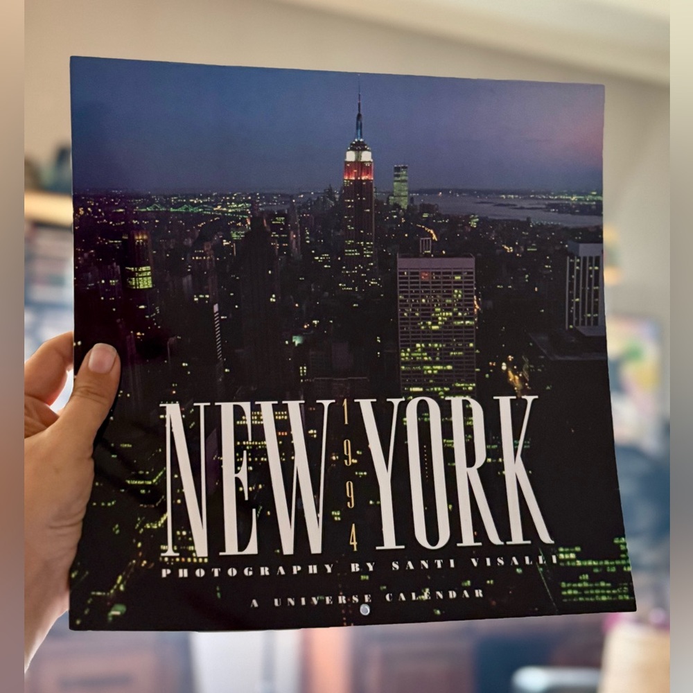 1994 New York City Skyline Calander with the Twin Towers